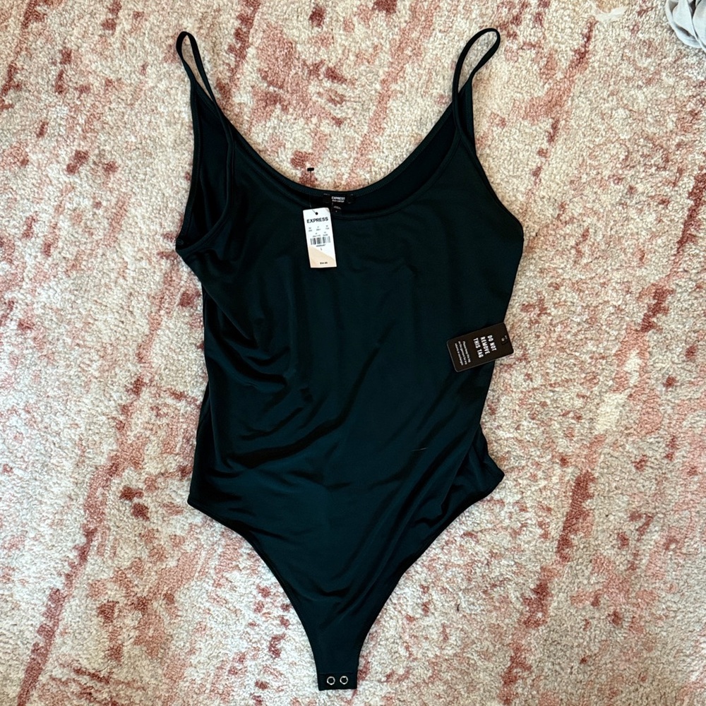 Express Dark Green Bodysuit